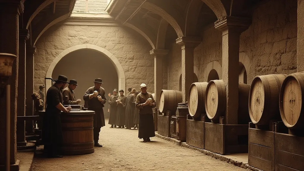19th-century German brewery scene